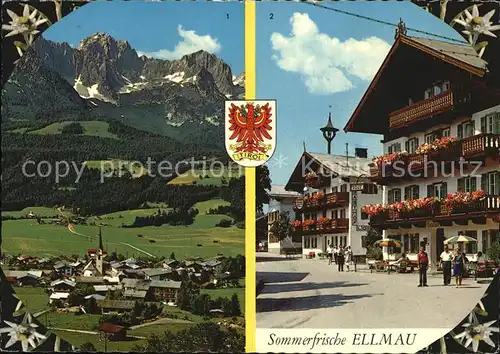 Ellmau Tirol Wildem Kaiser Dorfansicht Kat. Ellmau