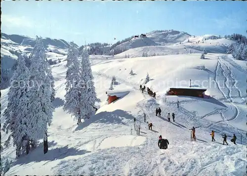 Kitzbuehel Tirol Blick von der Hahnenkammbahn Bergstation Kat. Kitzbuehel