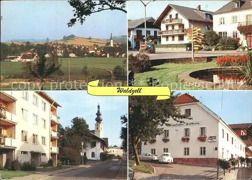 Waldzell Oberoesterreich Teilansicht Kirche Brunnen Kat. Waldzell
