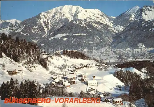 Buerserberg Vorarlberg Panorama Kat. Buerserberg