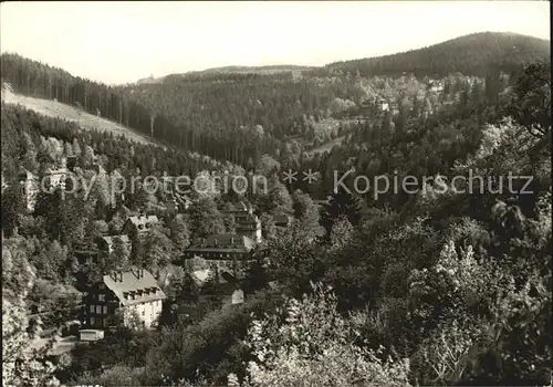 Kipsdorf mit Baerenfels und Spitzberg Kurort Kat. Altenberg