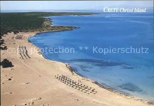 Kreta Crete Strand Kueste Fliegeraufnahme Kat. Insel Kreta