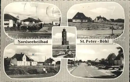 Boehl St Peter Ording Inselhaeuser Leuchtturm Strasse Kat. Sankt Peter Ording