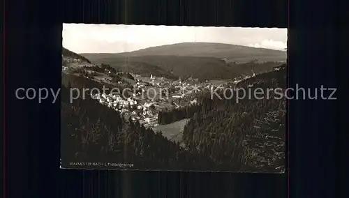 Warmensteinach mit Ochsenkopf Kat. Warmensteinach Fichtelgebirge