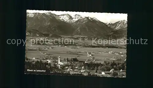 Elbach Miesbach im Leitzachtal Panorama Kat. Fischbachau