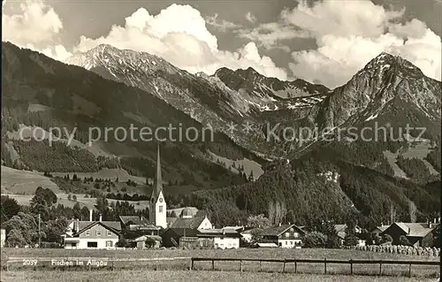 Fischen Allgaeu Panorama Kat. Fischen i.Allgaeu