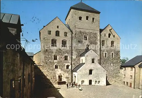 Turku Schloss Hauptteil und aeusserer Burghof Kat. Abo Turku