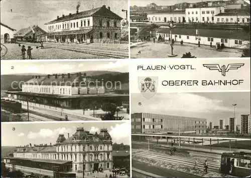 Plauen Vogtland Oberer Bahnhof Empfangsgebaeude Teilansichten Kat. Plauen