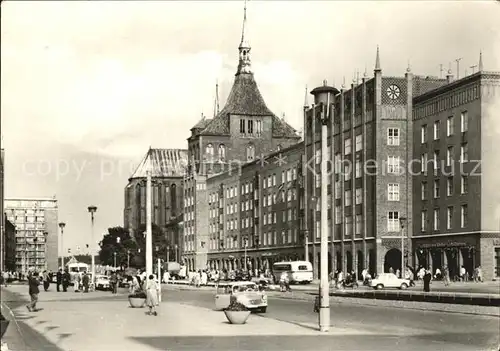 Rostock Mecklenburg Vorpommern Marienkirche Lange Strasse  Kat. Rostock