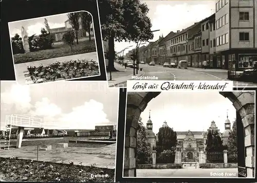 Quadrath Ichendorf Hauptstrasse Schloss Frenz Freibad  Kat. Bergheim