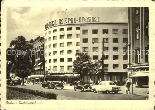 Berlin Kurfuerstendamm Hotel Kempinski  Kat. Berlin