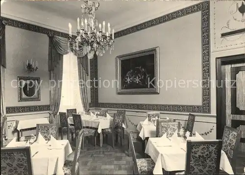 Rammenau Barockschloss Kornblumenzimmer Schlossrestaurant Kat. Rammenau