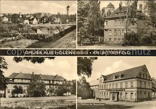 Holzweissig Klubhaus Polytechnische Oberschule Rathaus Kat. Bitterfeld