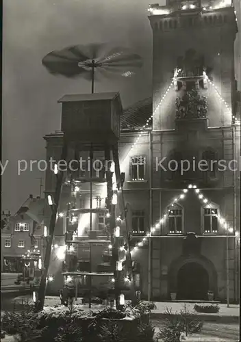 Schneeberg Erzgebirge Weihnachtspyramide Rathaus  Kat. Schneeberg