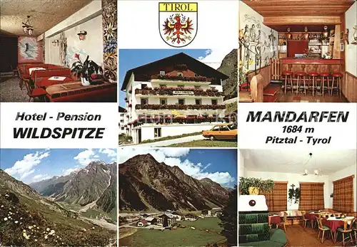 Mandarfen Pitztal Hotel Pension Wildspitze Gaststube Bar  Kat. St. Leonhard im Pitztal