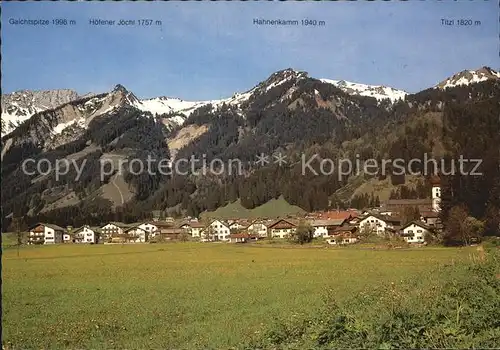 Waengle Gaichtspitze Hahnenkamm Titzl Kat. Waengle