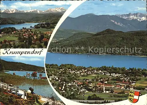 Krumpendorf Woerther See Fliegeraufnahme Kat. Krumpendorf am Woerther See