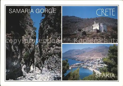 Kreta Crete Sfakia Samaria Gorge Kat. Insel Kreta