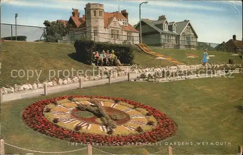 Weymouth Dorset Floral Clock Greenhill Gardens Kat. Weymouth and Portland