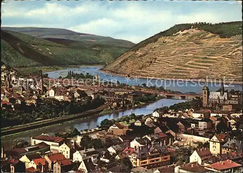 Bingen Rhein mit Nahemuendung Kat. Bingen am Rhein