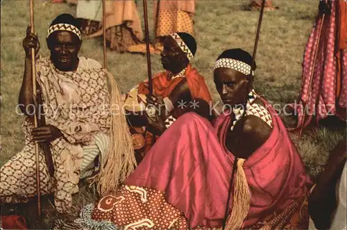 Kongo Reise des Koenigs im Sommer 1955 Eingeborene Kat. Kongo