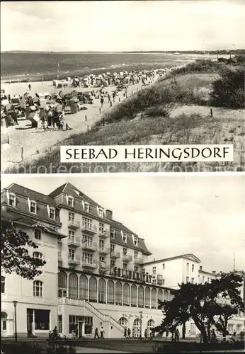 Heringsdorf Ostseebad Usedom FDGB Heim Solidaritaet Badestrand Kat. Heringsdorf