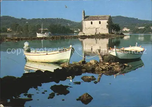 Korfu Corfu Kleine Kirche von Gouvia Kat. Griechenland