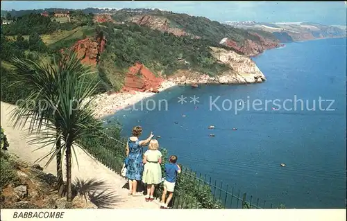 Babbacombe Panorama Kueste Kat. Torquay Torbay