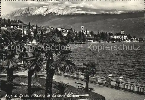 Fasano di Gardone Promenade Gardasee Alpenblick Kat. Brescia