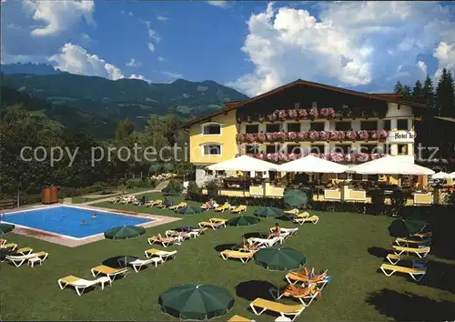 St Johann Tirol Hotel Berghof Liegewiese Swimming Pool Kat. St. Johann in Tirol
