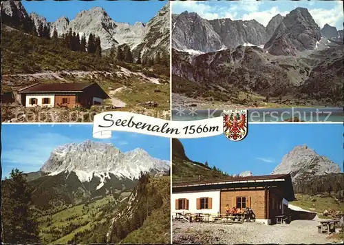 Ehrwald Tirol Seebenalm gegen Gruenstein Drachenkopf Zugspitze Sonnenspitze / Ehrwald /