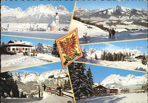 Ellmau Tirol Skiparadies Going Wilder Kaiser Astenberg Lift Kitzbueheler Horn Berggasthof Kat. Ellmau