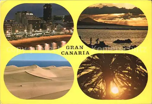Gran Canaria Strand Duenen Kat. Spanien