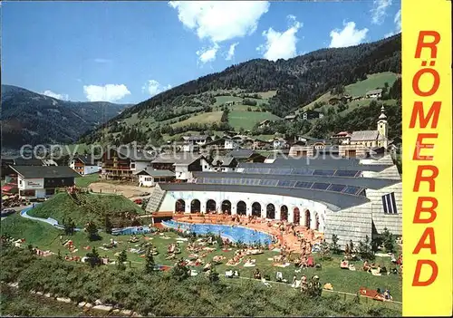 Bad Kleinkirchheim Kaernten Thermal Roemerbad Erlebnisbad Wasserrutsche Kat. Bad Kleinkirchheim