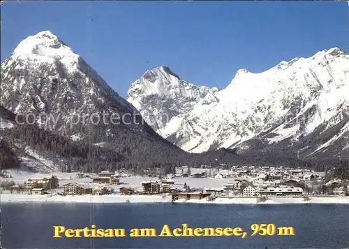 Pertisau Achensee Winterpanorama Alpen Kat. Eben am Achensee