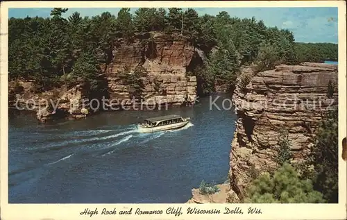 Wisconsin Dells High Rock and Romance Cliff Kat. Wisconsin Dells