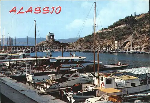 Alassio Kleiner Hafen und Kapelle Kat. 