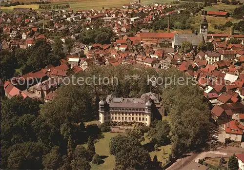 Lich Hessen Fliegeraufnahme mit Schloss Kat. Lich