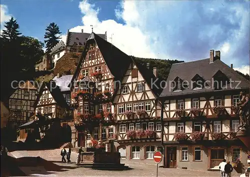 Miltenberg Main Marktplatz Schnatterloch Fachwerk Kat. Miltenberg