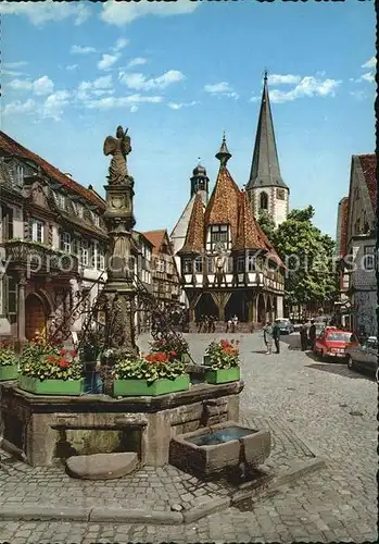 Michelstadt mit Brunnen Kat. Michelstadt