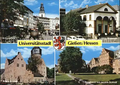 Giessen Lahn Zeughaus Schloss Kreuzplatz Liebig Museum Kat. Giessen