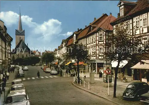 Duderstadt Marktstrasse mit St. Servatiuskirche Kat. Duderstadt