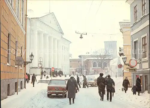 Tallinn Strassenpartie imWinter Kat. Tallinn