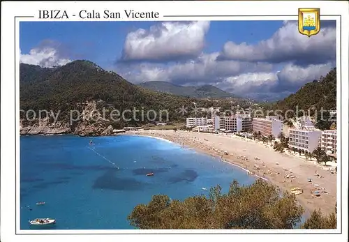 Ibiza Islas Baleares Fliegeraufnahme Strand Cala San Vicente Kat. Ibiza