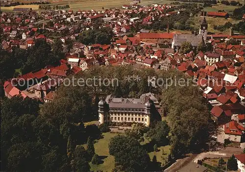 Lich Hessen Fliegeraufnahme mit Schloss Kat. Lich