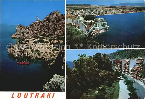 Loutraki Perachora Fliegeraufnahme Bucht Kat. Griechenland