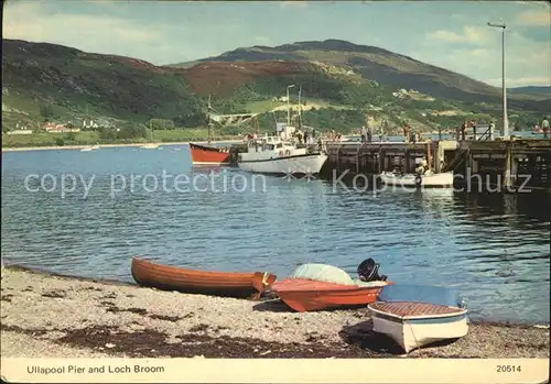 Ullapool Pier an Loch Broom Kat. Ullapool