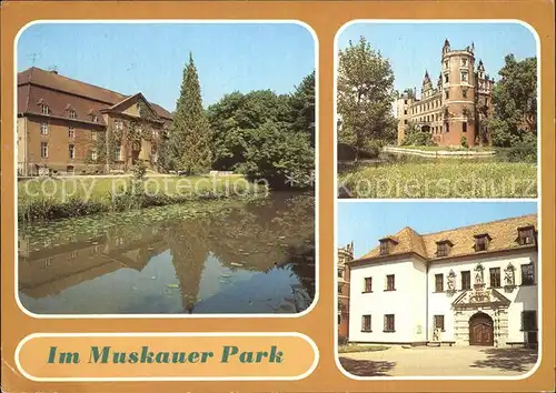 Bad Muskau Oberlausitz Park Moorbad Schloss Kat. Bad Muskau