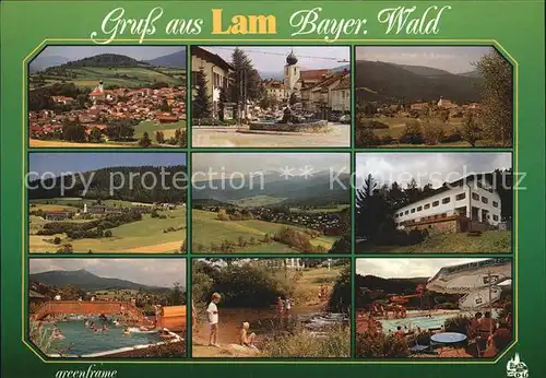 Lam Oberpfalz Freibad Strassenpartie Kat. Lam