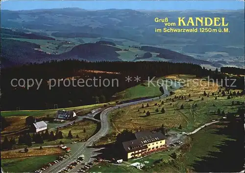 Kandel Waldkirch Breisgau Fliegeraufnahme mit Berghotel Berggasthaus Kandelhof und Pius Kapelle Kat. Waldkirch